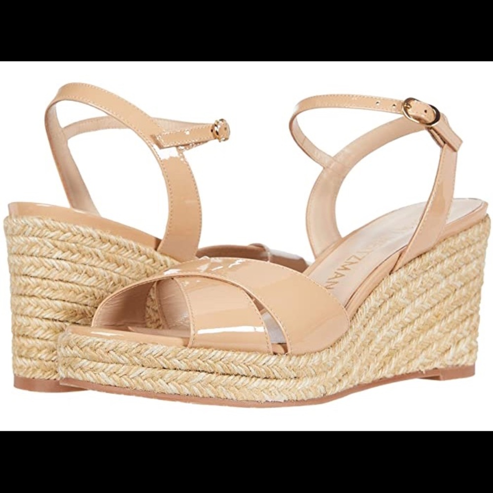 Stuart Weitzman😊NEW😀Rosemarie adobe patent sz 10